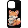 Kawaii Boba Tea Japan Otaku Bubble Milk Custodia per iPhone 13 Pro Fox Bere Boba Tea Kawaii Giappone Otaku Bubble Milk Tea