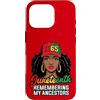Cute Juneteenth Designs for Men Women Ki Custodia per iPhone 16 Pro Juneteenth Ricordando i miei antenati Donne nere Juneteenth