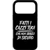 LUMOMIX Custodia per iPhone 17 Pro Max Cover divertenti Frasi simpatiche Scritte Fatti i cazzi tuoi