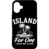 Introvert Vacation Apparel For Alone Tim Custodia per iPhone 16 Plus Island for one Lasciami in pace
