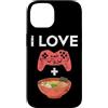 Ramen And Gaming Anime Gifts For Boys Ki Custodia per iPhone 14 I Love Gaming Ramen giapponese Noodle Bowl Controller Gamer