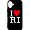 I HEART LOVE RHODE ISLAND Custodia per iPhone 16 Plus I LOVE HEART RODE ISLAND RI