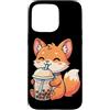 Kawaii Boba Tea Japan Otaku Bubble Milk Custodia per iPhone 15 Pro Max Fox Bere Boba Tea Kawaii Giappone Otaku Bubble Milk Tea