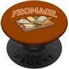 Chow Line Vintage Fromage French Cheese Salumi Graphic Design PopSockets PopGrip Adesivo
