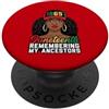 Cute Juneteenth Designs for Men Women Ki Juneteenth Ricordando i miei antenati Donne nere Juneteenth PopSockets PopGrip Adesivo