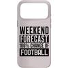 UK Football Fun Custodia per iPhone 17 Pro Max Previsioni divertenti del fine settimana del gioco di calcio 100% di probabilità di calcio