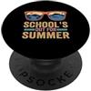 Schools Out For Summer Sunglasses Scuole fuori per l'estate occhiali da sole insegnante ultimo giorno di scuola PopSockets PopGrip Adesivo