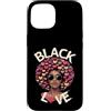 Storia nera Life Tee Co Custodia per iPhone 15 Regina dei capelli afro Black Love