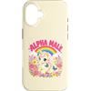Rainbow Ego Co Custodia per iPhone 16 Carino Divertente Unicorno Arcobaleno Alpha Meme Parodia Mas