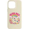 Rainbow Ego Co Custodia per iPhone 14 Pro Max Carino Divertente Unicorno Arcobaleno Alpha Meme Parodia Mas