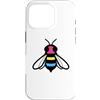 Pansexual Bee Flag Tees Custodia per iPhone 16 Pro Bandiera delle api pansessuali