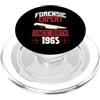 True Crime Merch for Investigative Crime Esperto forense dalla nascita 1965 Compleanno a tema crimine vero PopSockets PopGrip per MagSafe