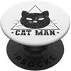 cat tomcat kitten cute pet small house c Uomo Gatto PopSockets PopGrip Adesivo