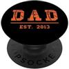 Dad Est. 2013 Basketball Father's Day Sp Pallacanestro Papà Dal 2013 Compleanno Padre Festa Vintage PopSockets PopGrip Adesivo