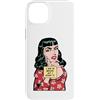 Grandio Design Funny Pop Art Gifts Custodia per iPhone 14 Plus I May Be Wrong But I Doubt It Sarcastico Vintage Pop Art Girl