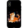 Sakura Cherry Blossom Japan Culture Art Custodia per iPhone X/XS Tigre giapponese Cherry Blossom Branch Sakura Rosa Anime Giappone