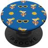 Coquette Summer Popper Co Blue Pattern Cocktail Summer Sunglasses Coquette Bow PopSockets PopGrip Adesivo