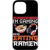 Ramen And Gaming Anime Gifts For Boys Ki Custodia per iPhone 13 Pro Max Non riesco a sentirti, sto giocando e mangiando Ramen Gamer giapponese