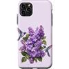 Hummingbird Apparel For Kids and Adults Custodia per iPhone 11 Pro Max Giardino botanico fiori viola viola lilla colibrì