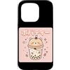 Kawaii Boba Tea Japan Otaku Bubble Milk Custodia per iPhone 15 Pro Kawaii Bubble Boba Latte Tea Amante Giappone Otaku Manga Tapioca