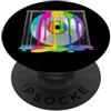 Retro Colorful Paint Vibes Vernice colorata fluida retrò per CD, stile anni '90 e 2000 PopSockets PopGrip Adesivo