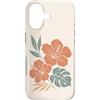 Hibiscus Watercolor Flower Aesthetic Custodia per iPhone 17 Ibisco Fiori Tropicali Botanico Monstera Floreale