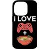 Ramen And Gaming Anime Gifts For Boys Ki Custodia per iPhone 14 Pro I Love Gaming Ramen giapponese Noodle Bowl Controller Gamer