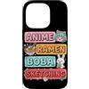 Kawaii Boba Tea Japan Otaku Bubble Milk Custodia per iPhone 14 Pro Anime Ramen Boba Schizzo Kawaii Giappone Otaku Manga