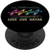 Kayak Gifts Adventure Co Love Live Kayak Kayaker Kayak Avventura Paddle Amante PopSockets PopGrip Adesivo