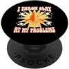 Pottery Wheel And Clay Sculpting Studio Lancio l'argilla contro i miei problemi Ceramic Artist Potter PopSockets PopGrip Adesivo