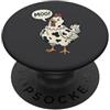 Clucky Moo Farm Humor Co Divertente Moo Pollo Mucca Fattoria Animale Umorismo Uomini Donne Bambini 1 PopSockets PopGrip Adesivo