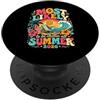 Summer Vacation Vibes Apparel È più probabile che sia freddo per tutta l'estate 2026 Linsegnante Break Vibe PopSockets PopGrip Adesivo