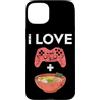 Ramen And Gaming Anime Gifts For Boys Ki Custodia per iPhone 15 Plus I Love Gaming Ramen giapponese Noodle Bowl Controller Gamer