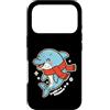dolphin winter ocean cute animal snow wi Custodia per iPhone 17 Pro Dolphin inverno carino con sciarpa
