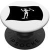 Living Flags Ondulato Jolly Roger Pirata Bandiera di Barba Nera Halloween PopSockets PopGrip Adesivo