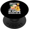 Funny Ukulele Musician Hawaiian Music Ap Solo un ragazzo che ama il suo ukulele musicista hawaiano PopSockets PopGrip Adesivo