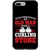 Curling Stone Power Custodia per iPhone 7 Plus/8 Plus Mai sottovalutare il vecchio giocatore di pietra arricciacapelli