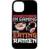 Ramen And Gaming Anime Gifts For Boys Ki Custodia per iPhone 13 Non riesco a sentirti, sto giocando e mangiando Ramen Gamer giapponese