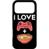 Ramen And Gaming Anime Gifts For Boys Ki Custodia per iPhone 17 Pro Max I Love Gaming Ramen giapponese Noodle Bowl Controller Gamer