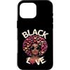 Storia nera Life Tee Co Custodia per iPhone 16 Pro Max Regina dei capelli afro Black Love