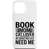Reading Cat Lover Bookworm Mom Custodia per iPhone 13 Pro Max Book Mom Cat Lover I miei libri e gatti hanno bisogno di me