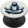 Regali Yogi per la Meditazione Spiritual Yoga Bradipo Medita Namaste Rilassamento Profondo PopSockets PopGrip Adesivo