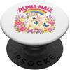 Rainbow Ego Co Carino Divertente Unicorno Arcobaleno Alpha Meme Parodia Mas PopSockets PopGrip Adesivo