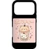 Kawaii Boba Tea Japan Otaku Bubble Milk Custodia per iPhone 17 Pro Kawaii Bubble Boba Latte Tea Amante Giappone Otaku Manga Tapioca