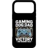 Dog Father Gamer Pup Lover Custodia per iPhone 17 Pro Max Gioco Cane Papà Vittoria Schermo E Scodinzolante Code