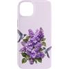 Hummingbird Apparel For Kids and Adults Custodia per iPhone 14 Plus Giardino botanico fiori viola viola lilla colibrì