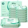 WhyWorry XL Salviette Umidificate per Adulti, 20 x 30 cm Extra Grandi Salviettine per la Pulizia del Corpo per Incontinenza e Anziani, con Aloe e Vitamina E, Extra Spesse, Senza Profumo, 660 Unità
