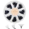 GLAMLASH Extension Ciglia 12D 0.05mm C Curva 8-15mm Mix 500Fans Volume Russo Ventaglio Premontate per Uso Professionale in Salon(12D,0.05C,8-15mm,500Fans)