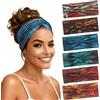 Loiluliy Fascia Capelli Donna 6 Pcs, Fasce per Capelli Yoga Large Elastica e Morbida, Cerchietto Boho Accessori per Sport, Palestra, Corsa