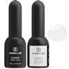 DIDIER LAB Rubber Base Gel - Kit Smalto Semipermanente Rosa Crema & Transparente - UV LED Gel Base Rubber Rinforza Protegge Unghie Naturali - Base Semipermanente Unghie per Mini Allungamento 2x10ml